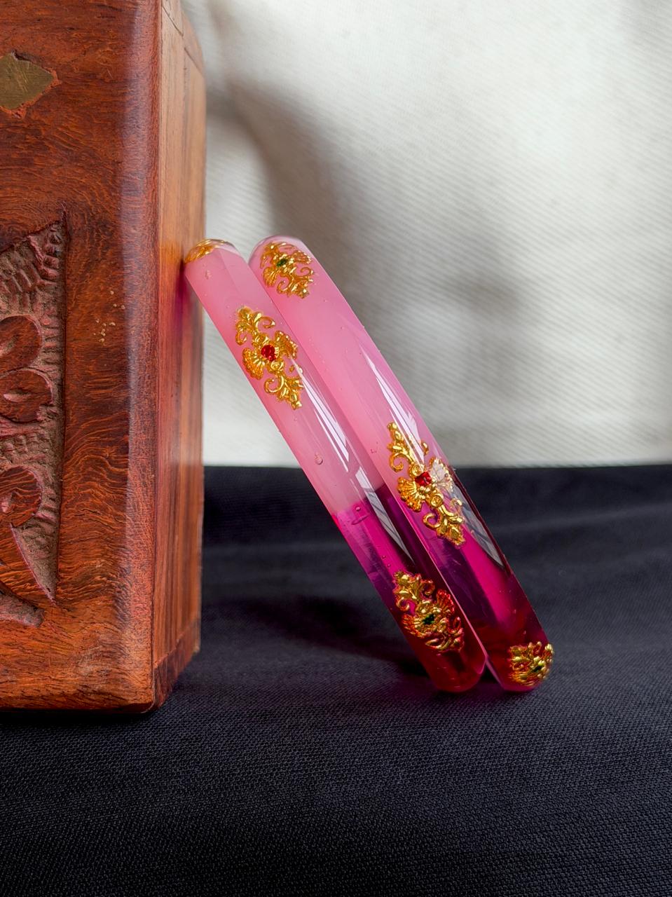 Acrylic Ethnic Jelly Bangles