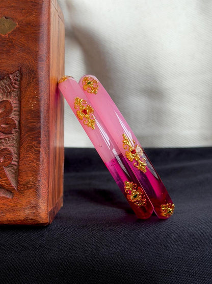 Acrylic Ethnic Jelly Bangles
