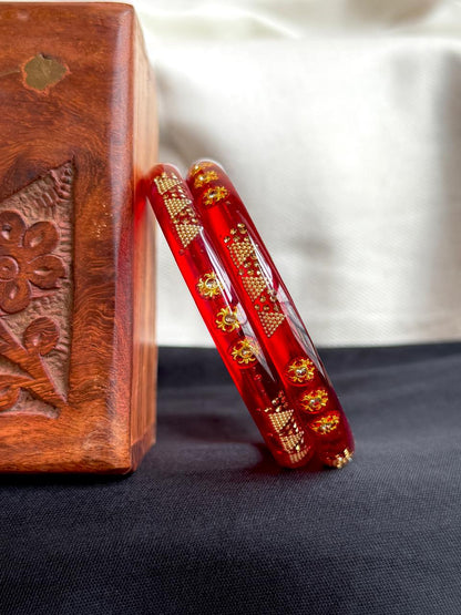 Acrylic Ethnic Jelly Bangles
