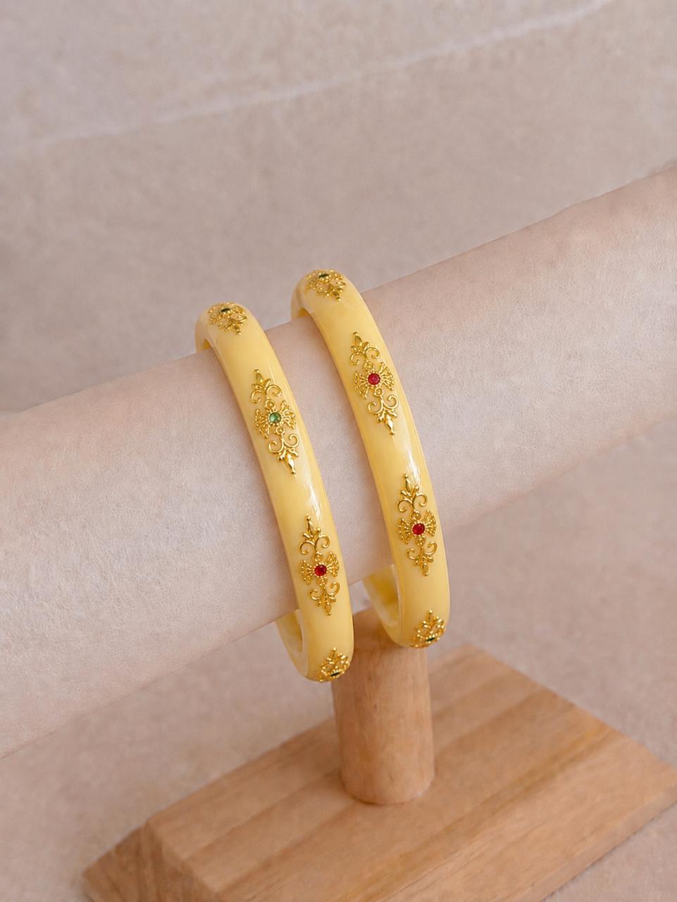 Acrylic Ethnic Jelly Bangles