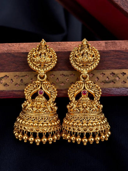 Golden Traditional Temple Earring