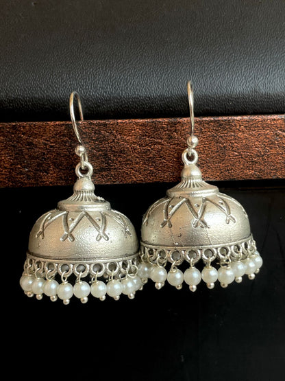 Silver Replica Jhmuka Earring