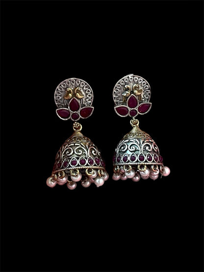 Dual Tone Ethnic Partywear Earring