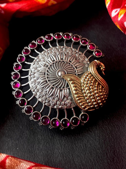 Monalisa Stone Dual Tone Partywear Ring