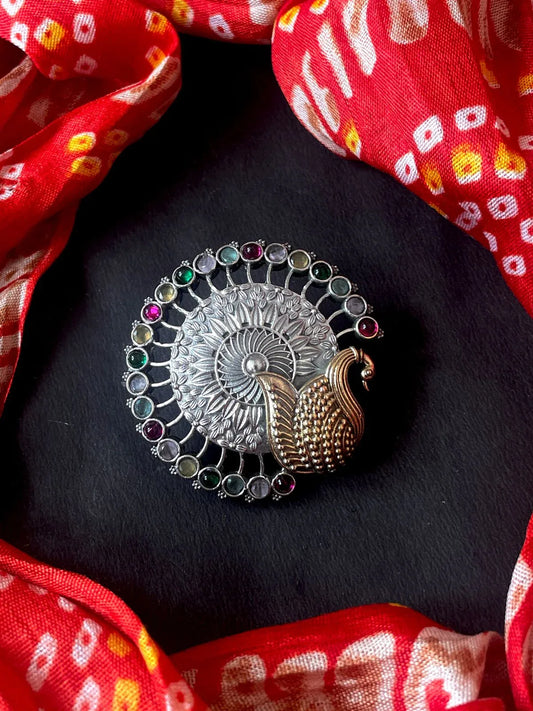 Monalisa Stone Dual Tone Partywear Ring