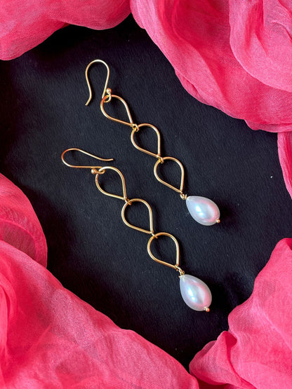 Golden Trendy Long Earring