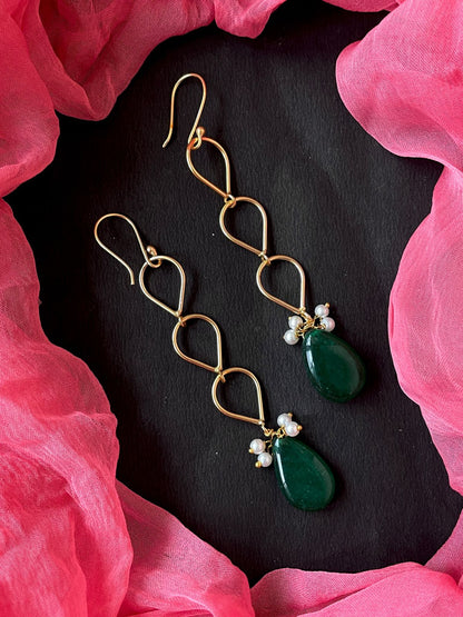 Golden Trendy Long Earring