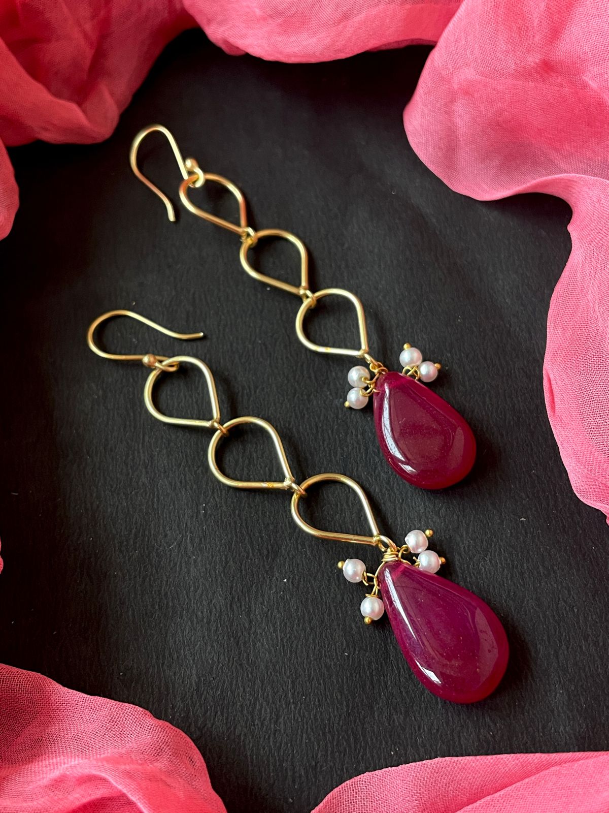 Golden Trendy Long Earring