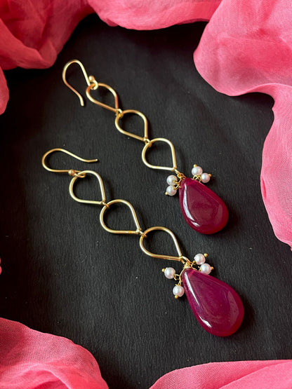 Golden Trendy Long Earring