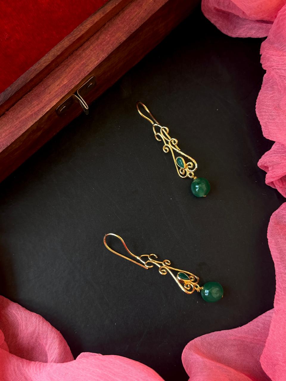 Stones Beads Golden Earring