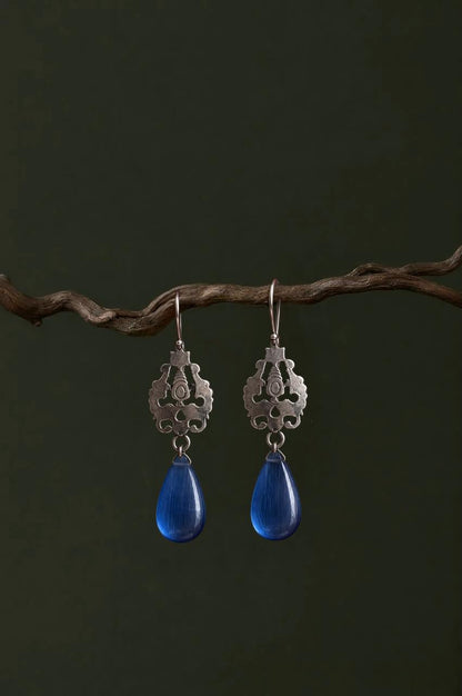 Monalisa Stone Silver Replica Earring