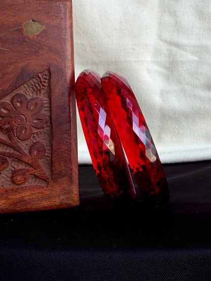 Acrylic Diamond Cut Jelly Kada