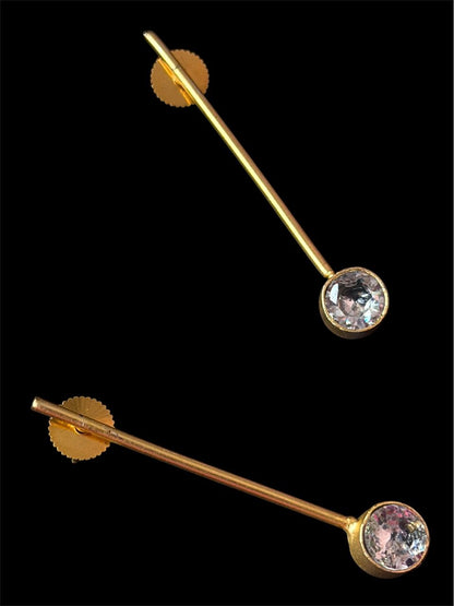 AD stone Golden Trendy Earring