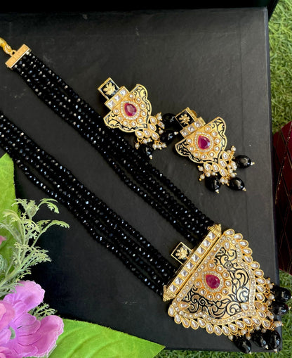 Meenakari Necklace with Earring set