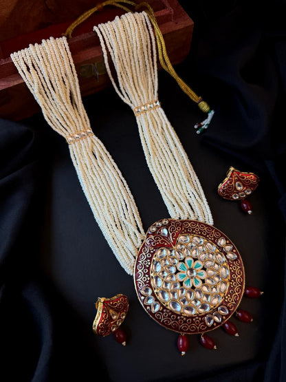 Meenakari Necklace with Earring set