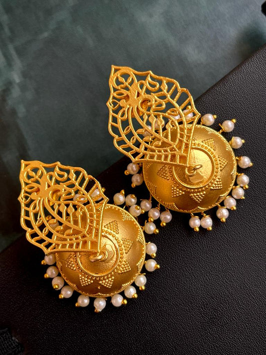 Golden Look Alike Jhumki and Top Earring