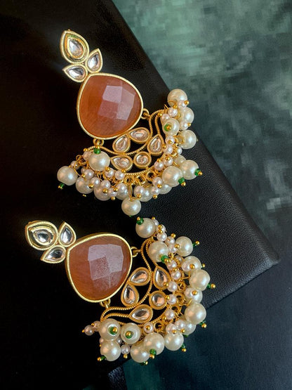 Monalisa Stone Ethnic Kundan Earring