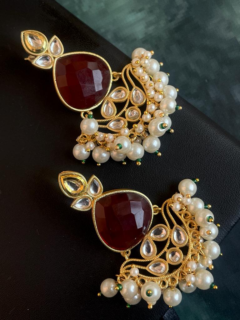 Monalisa Stone Ethnic Kundan Earring