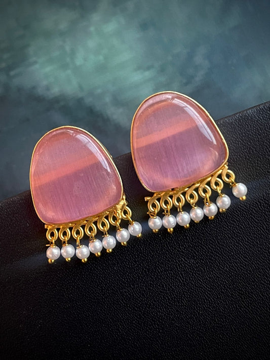 Monalisa Stone Beaded Trendy Stud Earring
