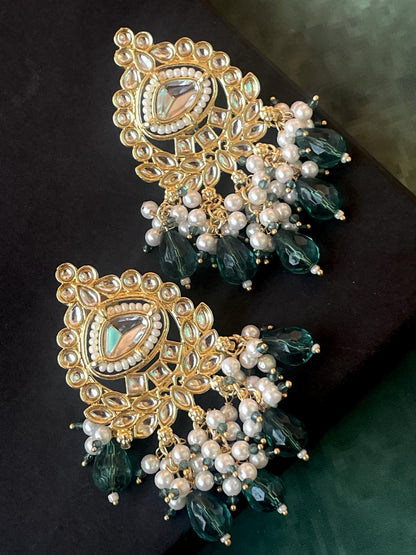 Kundan Pearl Ethnic Party wear Earring