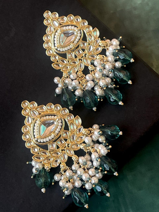 Kundan Pearl Ethnic Party wear Earring