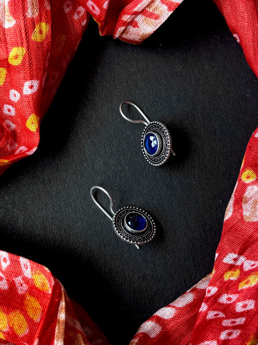 Monalisa Stone Oxidized Earring