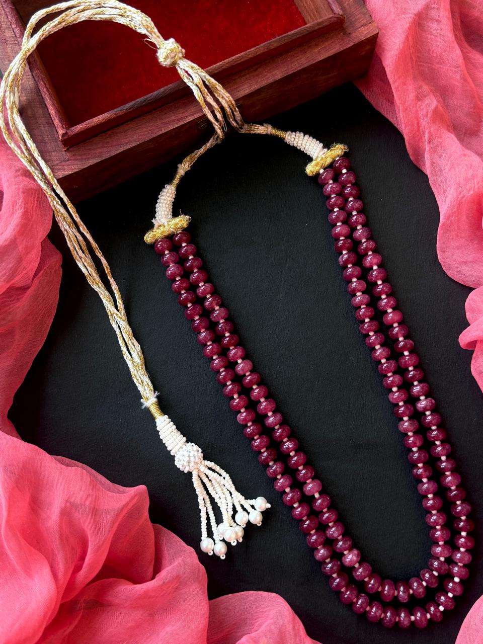 Stone Beads Double Layer Mala