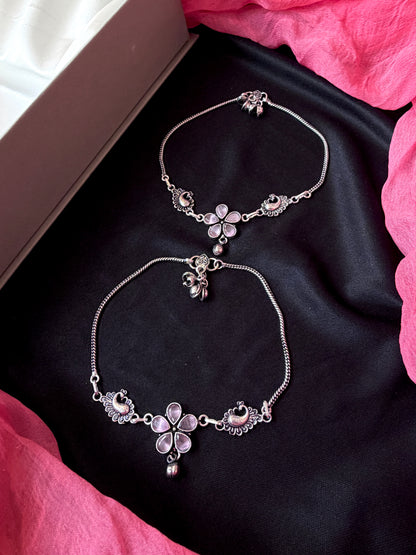 Monailsa Stone Silver Replica Anklet