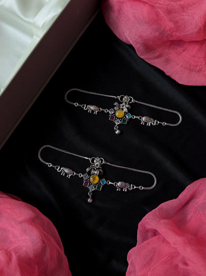 Monailsa Stone Silver Replica Anklet