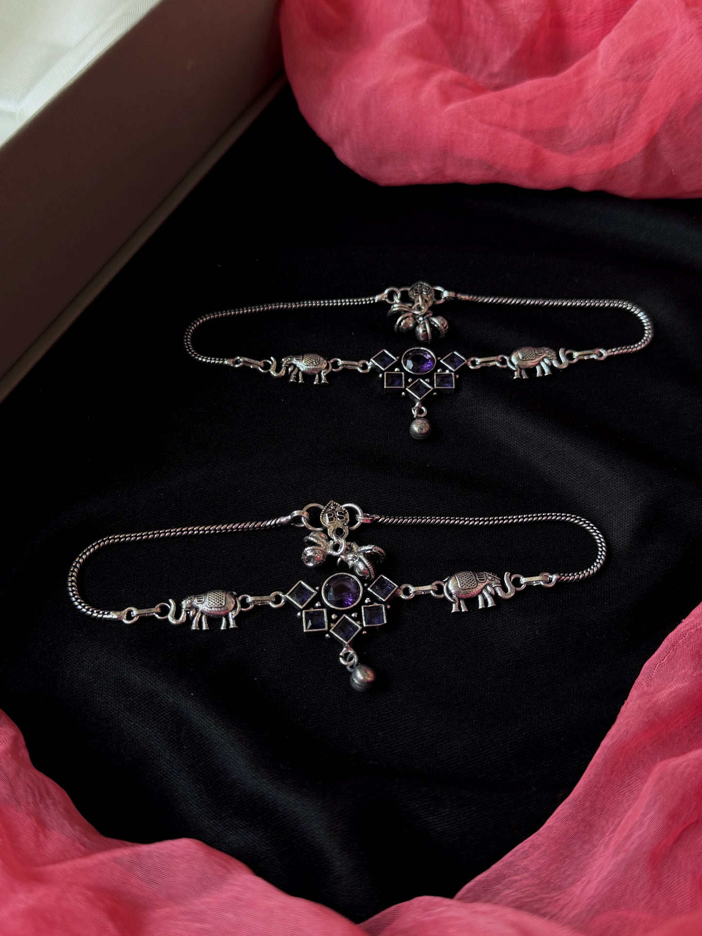 Monailsa Stone Silver Replica Anklet