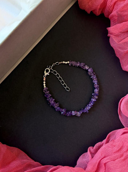 Natural Cut Chips Stone Bracelet
