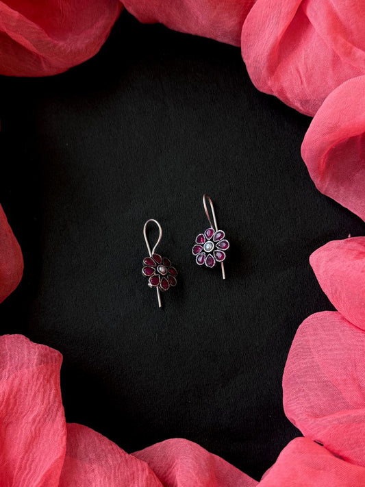 Monalisa Stone Oxidized Earring
