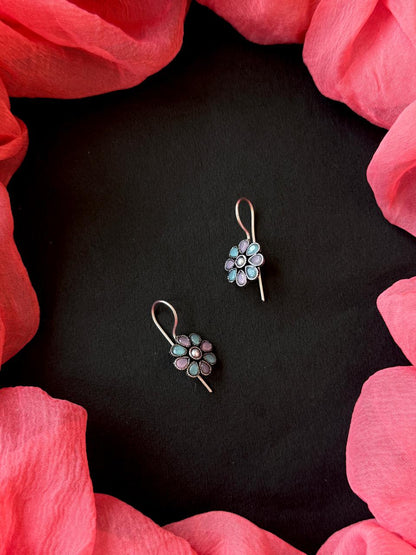 Monalisa Stone Oxidized Earring