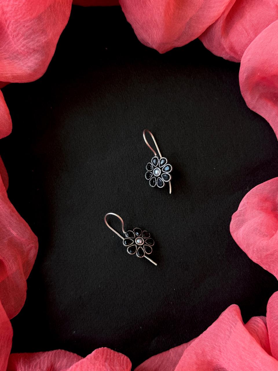 Monalisa Stone Oxidized Earring