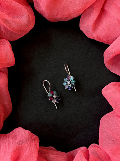 Monalisa Stone Oxidized Earring