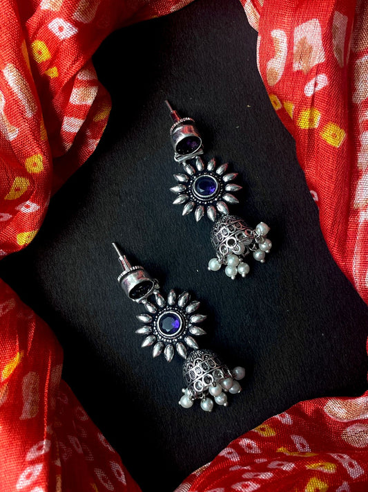 Monalisa Stone Silver Replica Earring