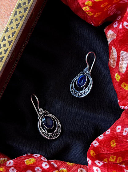 Monalisa Stone Oxidized Earring