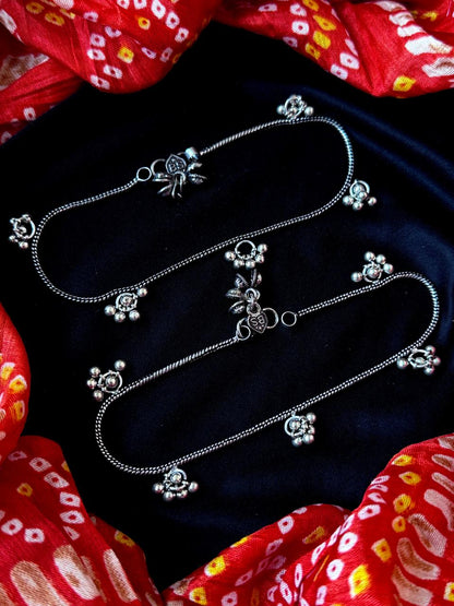 Oxidized Ghunghroo Anklet