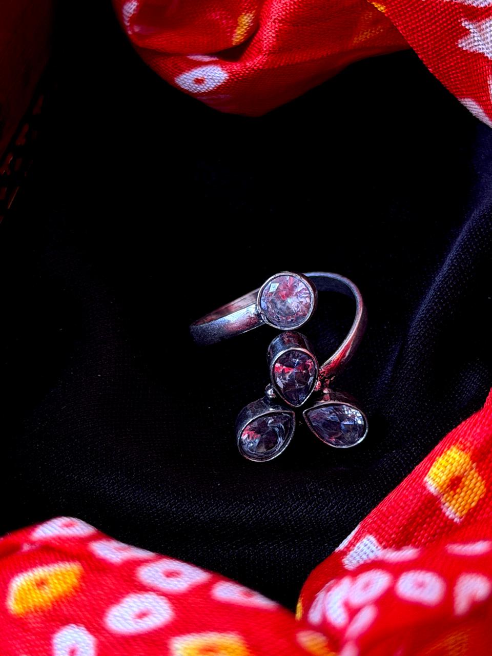 Monalisa Stone Silver Replica Ring