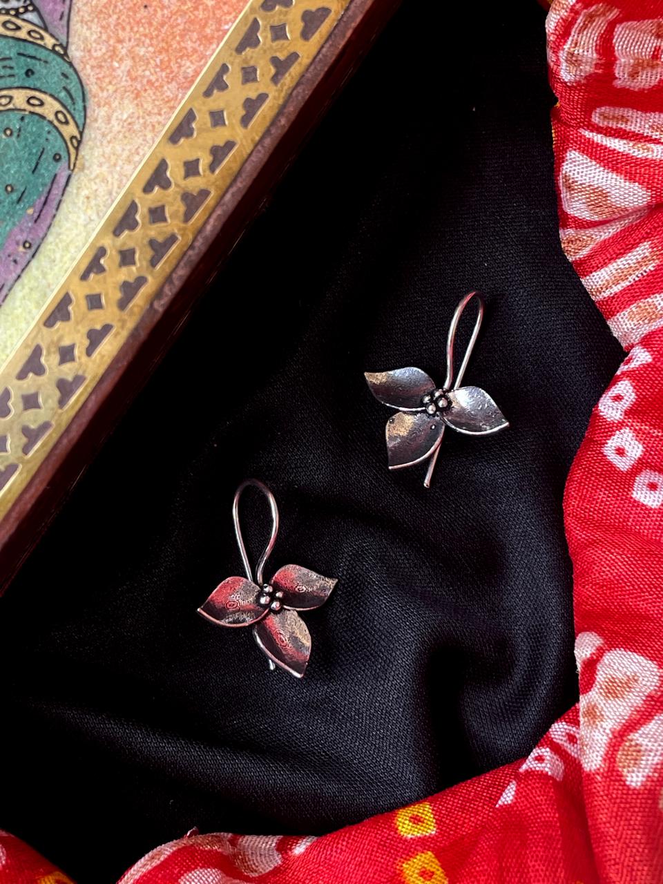Silver Replica Floral Earring