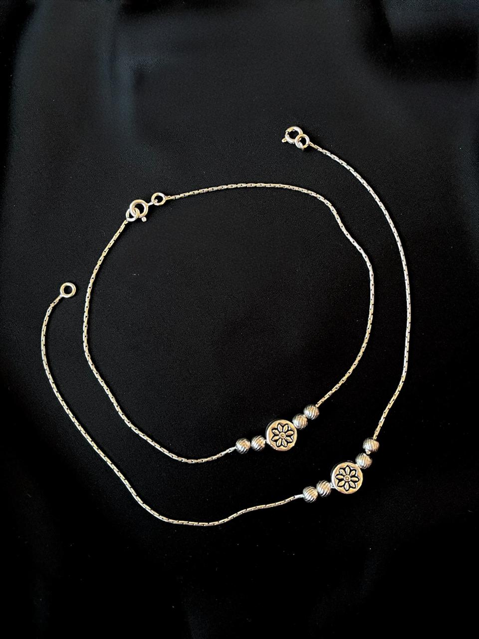 92.5 Silver Light Weight Anklet