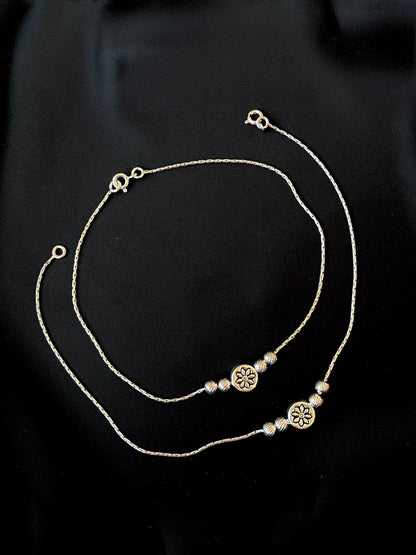 92.5 Silver Light Weight Anklet
