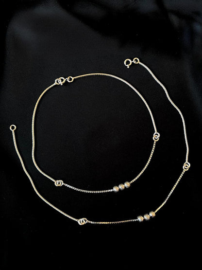 92.5 Silver Light Weight Anklet