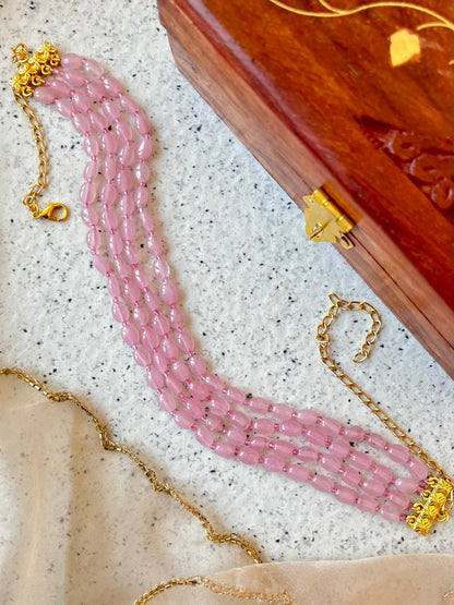 Stone Mani Beads Three layer Mala