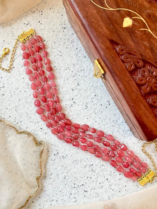 Uncut Stone Three Layer Mala