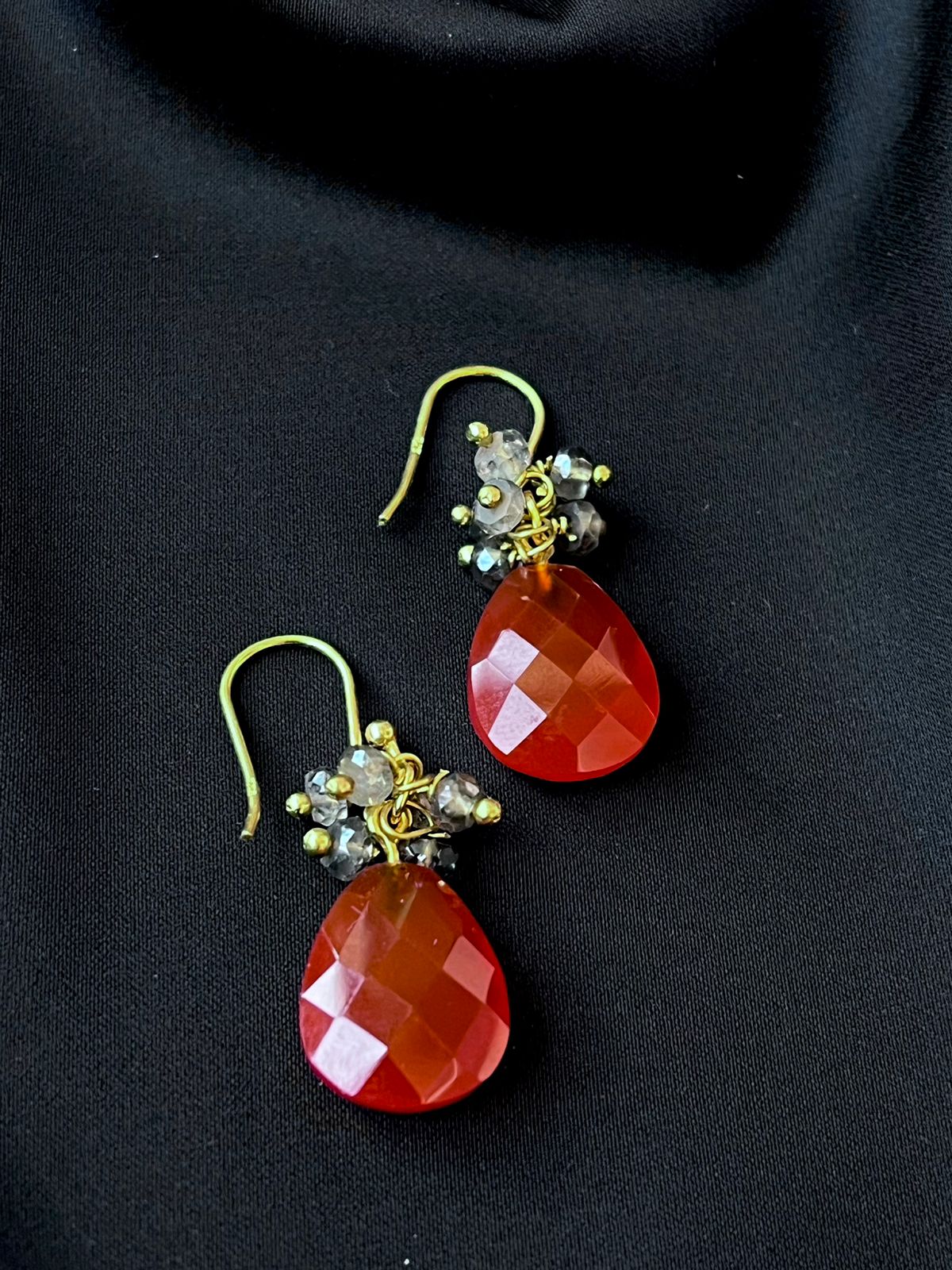 Onex Stone Gold Plated 92.5 Silver Earring