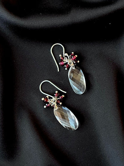 Crystal Stone 92.5 Silver Earring