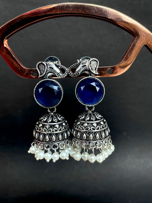 Monalisa Stone Oxidized Earring