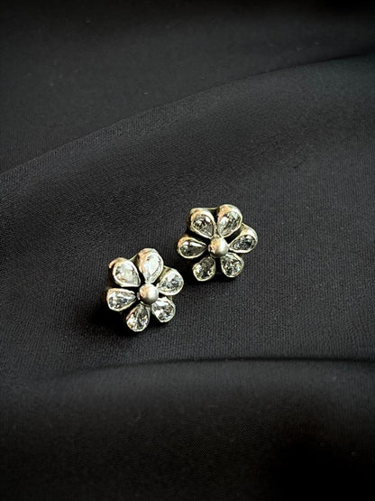 AD Stone 92.5 Silver Stud Earring