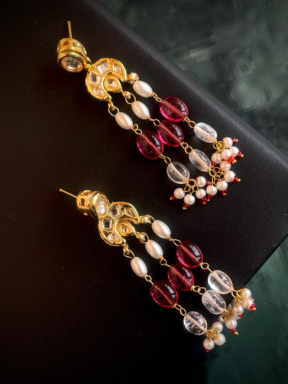 Semi Precious Stones Earring